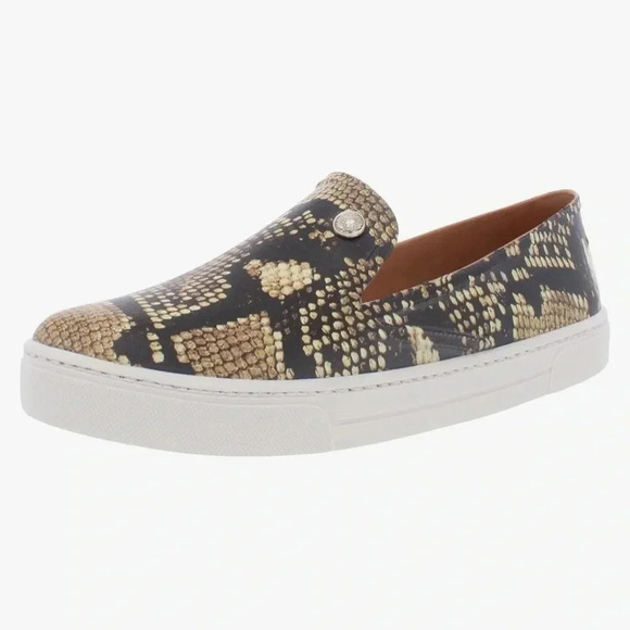 VINCE CAMUTO MARJETTA FAUX LEATHER CASUAL SLIP ON SNEAKERS - Picture 1 of 5